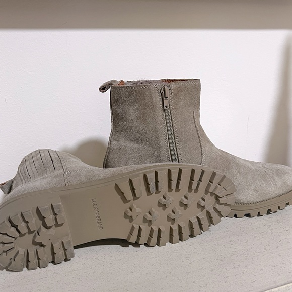 SOLD ❗️Lucky brand Nude/tan boots 🤍. SOLD. - Picture 3 of 9